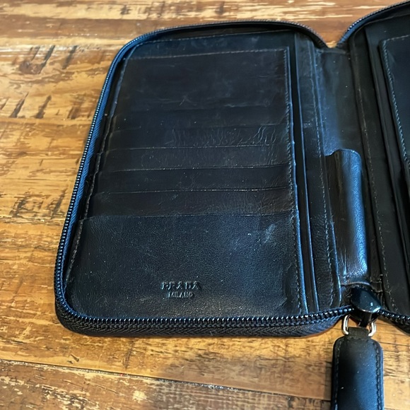 Prada Black Nylon Wallet/Organizer - Picture 2 of 8